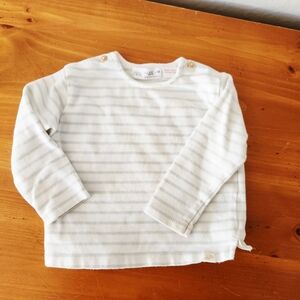 Zara 9-12m Striped Long-Sleeve Tee